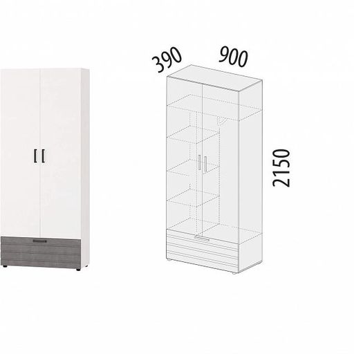 Шкаф «Денвер 400.02»